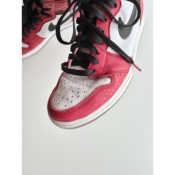 NIKE Air Jordan 1 Retro High Spider-Man Origin Story Gym Red Sneakers, Size 9 - Picture 8 of 16